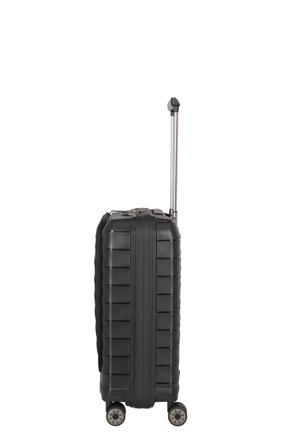 Travelite Mooby Black Small Suitcase w/Front Pocket