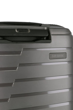 Travelite Air Base Anthracite Small Suitcase w/Front Pocket