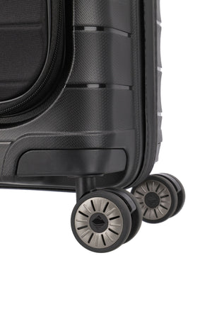 Travelite Mooby Black Small Suitcase w/Front Pocket