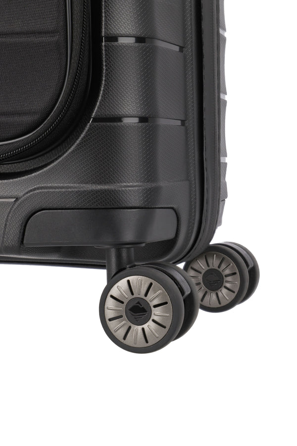 Travelite Mooby Black Small Suitcase w/Front Pocket