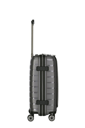 Travelite Air Base Anthracite Small Suitcase w/Front Pocket