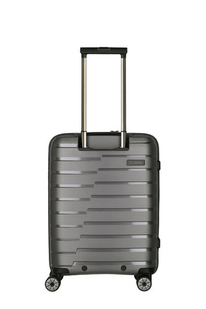 Travelite Air Base Anthracite Small Suitcase w/Front Pocket