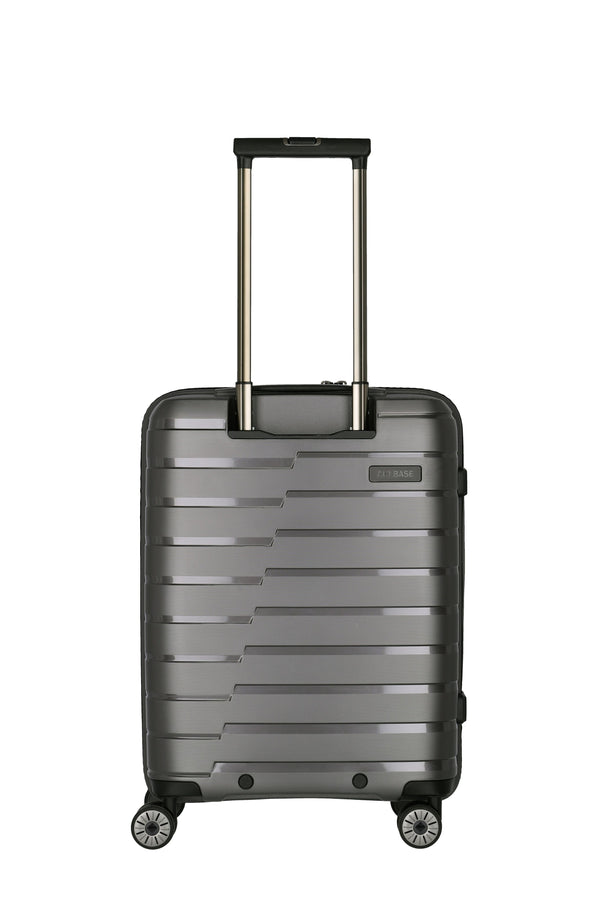 Travelite Air Base Anthracite Small Suitcase w/Front Pocket