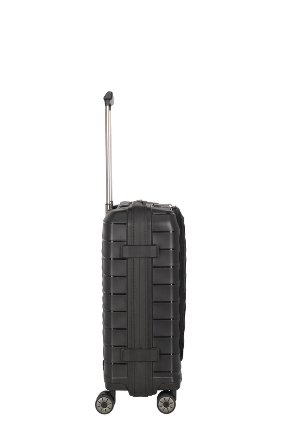Travelite Mooby Black Small Suitcase w/Front Pocket