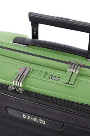 Travelite Mooby Green Small Suitcase w/Front Pocket