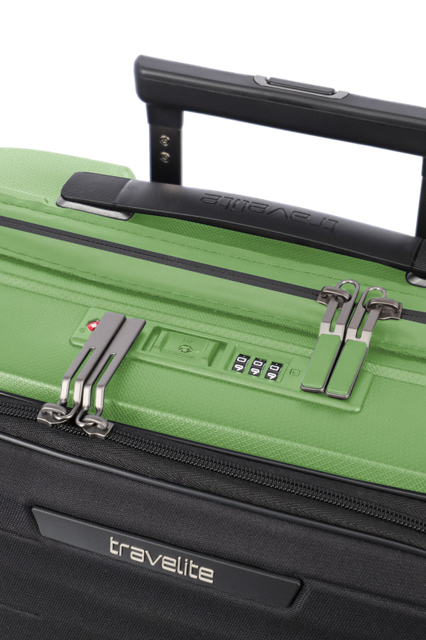 Travelite Mooby Green Small Suitcase w/Front Pocket