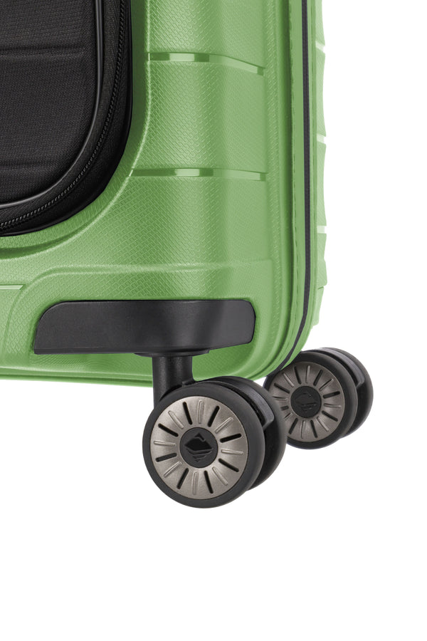 Travelite Mooby Green Small Suitcase w/Front Pocket