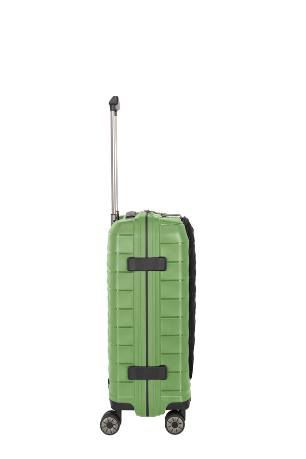 Travelite Mooby Green Small Suitcase w/Front Pocket