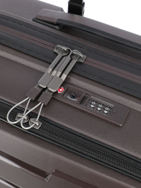 Travelite Air Base Coffee Small Suitcase w/Front Pocket