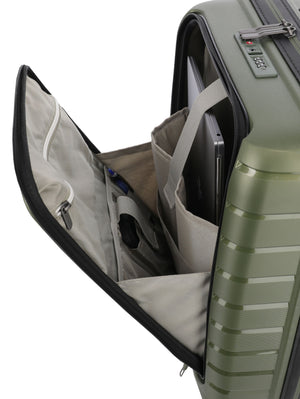 Travelite Air Base Small Olive Suitcase w/Front Pocket