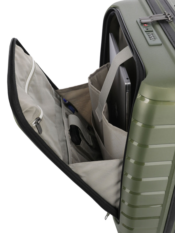 Travelite Air Base Small Olive Suitcase w/Front Pocket