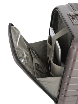 Travelite Air Base Coffee Small Suitcase w/Front Pocket