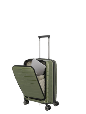 Travelite Air Base Small Olive Suitcase w/Front Pocket