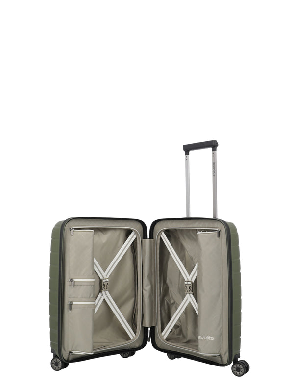 Travelite Air Base Small Olive Suitcase w/Front Pocket
