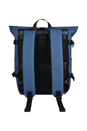 Aerial Urban Dark Blue Roll-Top Backpack