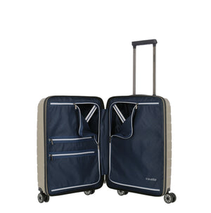 Travelite Air Base Champagne Small Suitcase w/Front Pocket