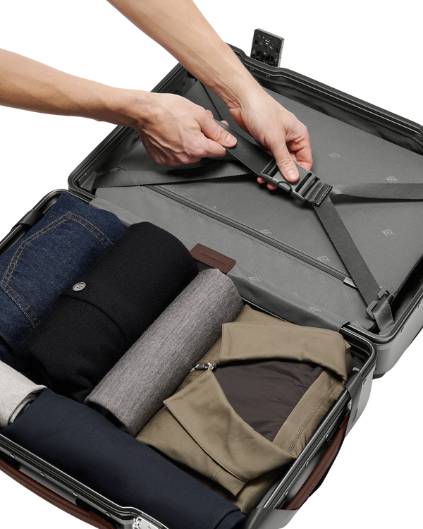 Carl Friedrik The Carry On Grey/Chocolate Suitcase