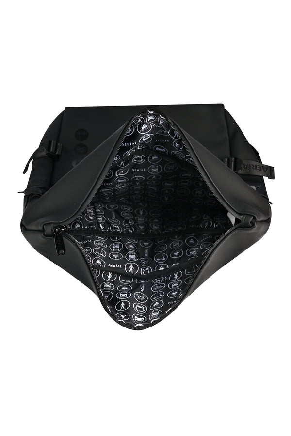 Aerial Urban Black Roll-Top Backpack