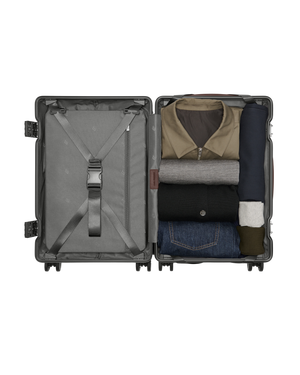 Carl Friedrik The Carry On Grey/Chocolate Suitcase