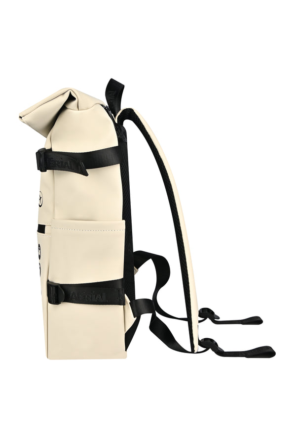 Aerial Urban Beige Roll-Top Backpack