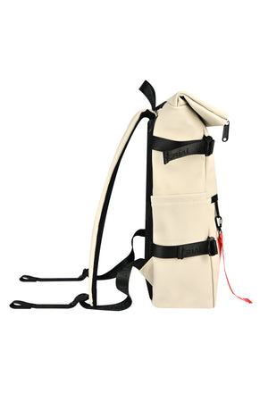 Aerial Urban Beige Roll-Top Backpack