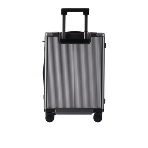 Jekyll & Hide Black Aluminium Cabin Suitcase w/Front Pocket