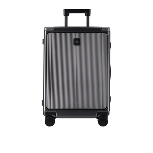 Jekyll & Hide Black Aluminium Cabin Suitcase w/Front Pocket