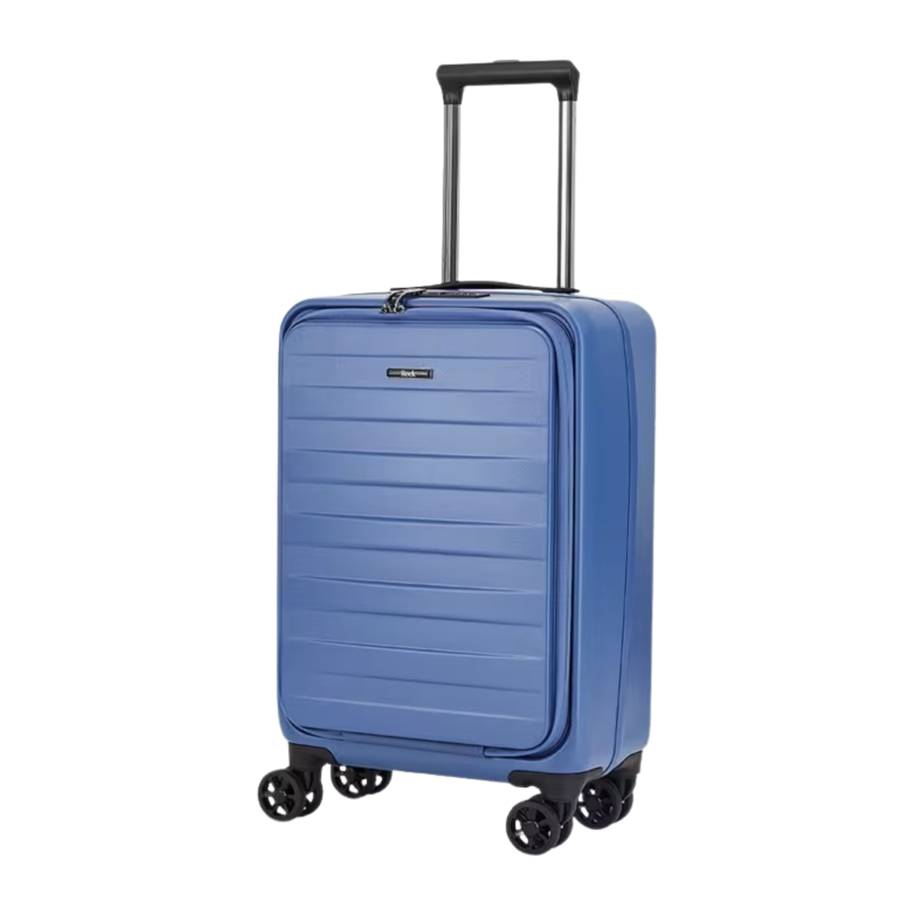 Rock Eden Indigo Small Suitcase w/ Front Pocket