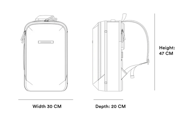 Horizn Studios Gion All Black Travel Backpack