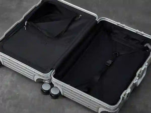 Rock Axel Silver Small Suitcase