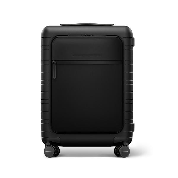 Horizn Studios M5 Essential All Black Cabin Suitcase w/Front Pocket