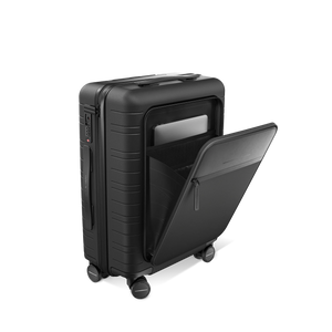 Horizn Studios M5 Essential All Black Cabin Suitcase w/Front Pocket