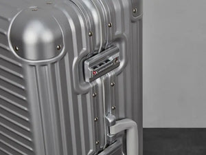 Rock Axel Silver Small Suitcase