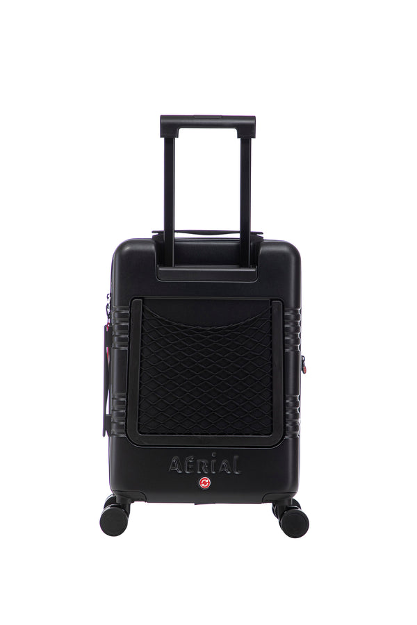 Aerial Cabin Size Black Suitcase w/ Easy Pocket