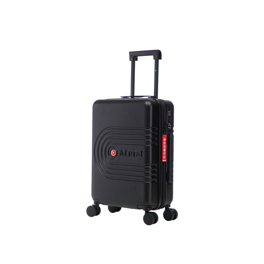 Aerial Cabin Size Black Suitcase w/ Easy Pocket
