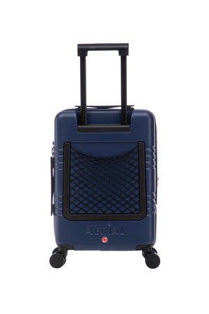 Aerial Cabin Size Dark Blue Suitcase w/ Easy Pocket