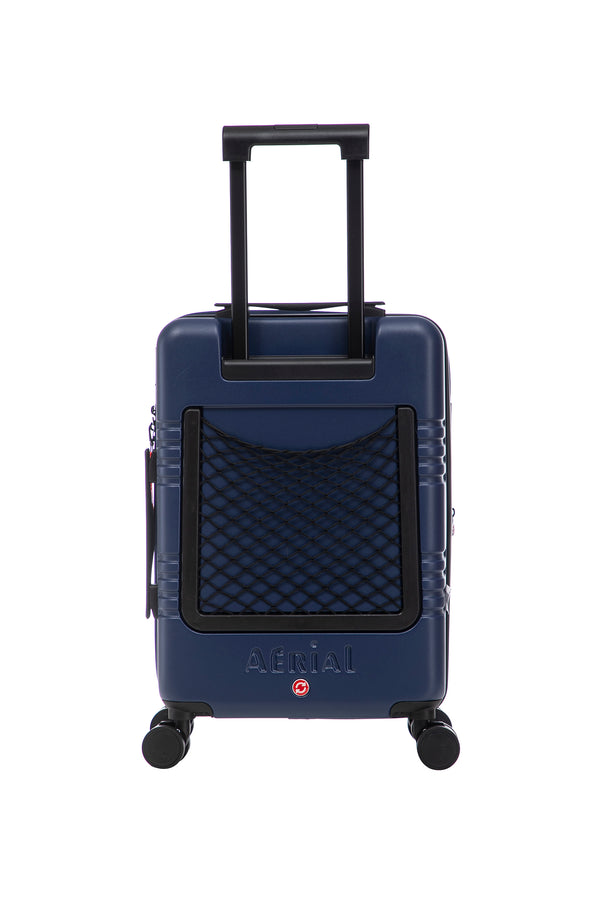 Aerial Cabin Size Dark Blue Suitcase w/ Easy Pocket