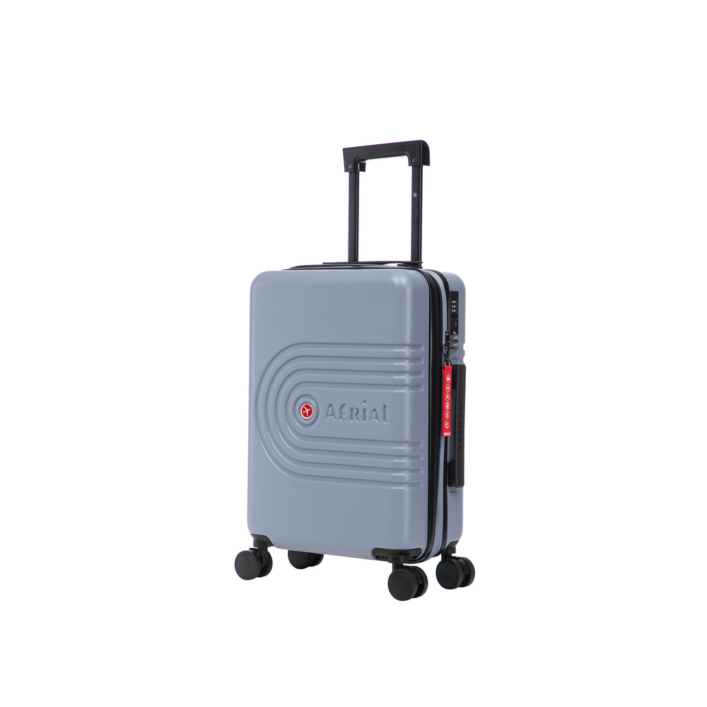 Aerial Cabin Size Light Blue Suitcase w/ Easy Pocket