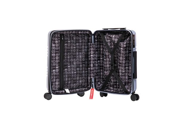 Aerial Cabin Size Light Blue Suitcase w/ Easy Pocket