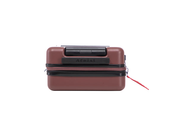 Aerial Cabin Size Burgundy Suitcase w/ Easy Pocket