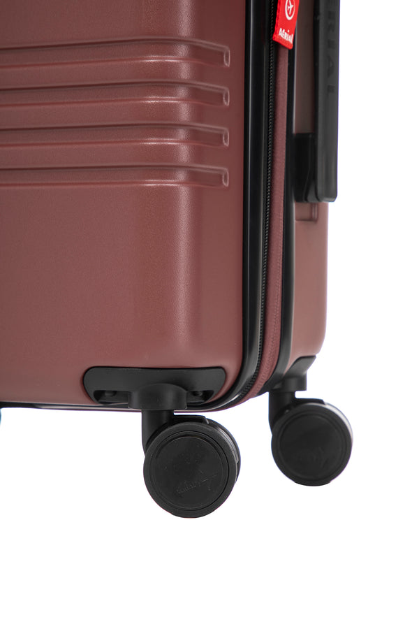 Aerial Cabin Size Burgundy Suitcase w/ Easy Pocket