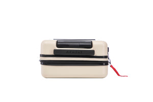 Aerial Cabin Size Beige Suitcase w/ Easy Pocket