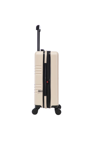 Aerial Cabin Size Beige Suitcase w/ Easy Pocket
