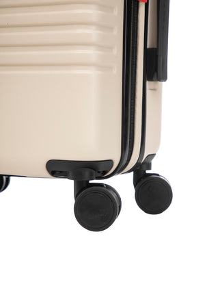 Aerial Cabin Size Beige Suitcase w/ Easy Pocket
