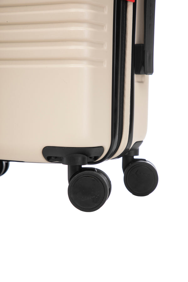Aerial Cabin Size Beige Suitcase w/ Easy Pocket