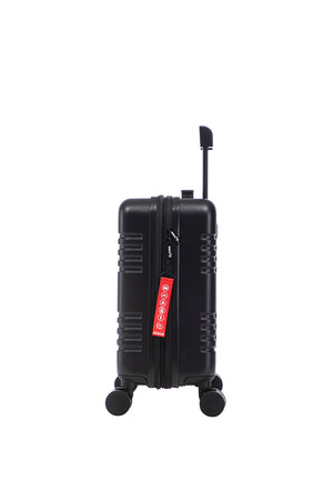 Aerial -ABS Under Seat Suitcase Black with Easy Rapid Pocket