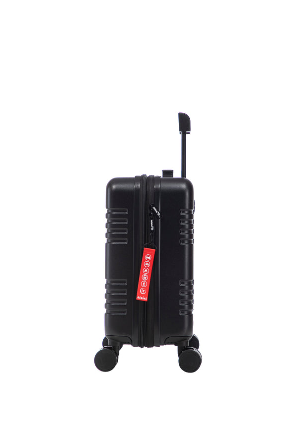 Aerial -ABS Under Seat Suitcase Black with Easy Rapid Pocket