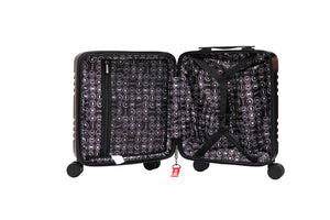 Aerial -ABS Under Seat Suitcase Black with Easy Rapid Pocket
