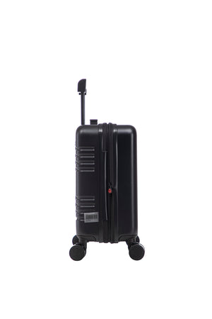 Aerial -ABS Under Seat Suitcase Black with Easy Rapid Pocket