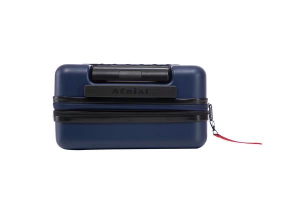 Aerial -ABS Under Seat Suitcase Dark Blue with Easy Rapid Pocket